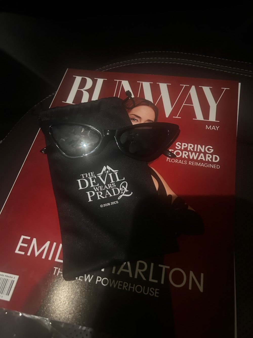 Prada Black Cat-Eye Sunglasses with Glasses Pouch!!!